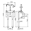 Смеситель для ванны с душем Huber Victorian VTT3901021 хром