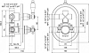 Смеситель для душа Cezares VDIM2-T-02, бронза