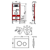 Инсталляция TECE c унитазом Duravit D-Code 45350900A1 (25350900002), подвесной с крышкой D-Code 0067390000, сиденье микролифт, комплект