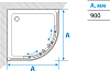 Душевой уголок Aquaton Ritsa 90x90 см 1AX006SSXX000