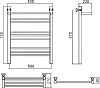 Полотенцесушитель водяной Aquanerzh Прямой групповой с полкой 70х50