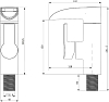 Смеситель для раковины DIWO Дмитров DM-01cr хром
