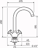 Смеситель для кухни РМС SL117-274F, хром