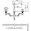 Смеситель для раковины Huber Croisette CS00106021 хром