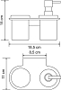 Держатель стакана и дозатора WasserKRAFT Kammel K-8389, хром