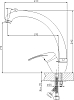 Смеситель Rossinka A A35-25 для кухонной мойки