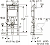 Инсталляция Geberit с безободковым унитазом Gustavsberg Hygienic Flush 5G84HR01, сиденье микролифт, комплект 399215
