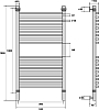 Полотенцесушитель водяной Energy Elite 100x50