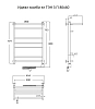 Полотенцесушитель электрический Тругор Идеал Идеал/комби3/элТЭН8040П хром