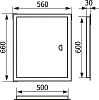 Настенный люк Evecs ЛТ5060Мп/э 56x66