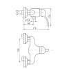 Смеситель для душа Rav-Slezak Labe L481.5SM бронза