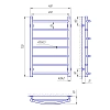 Полотенцесушитель водяной Laris Микс 73207323 хром
