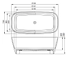 Ванна из искуственного камня C-Bath Pola CBM004001 белый