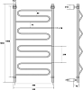 Полотенцесушитель водяной Energy Sonata 100x50