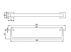 Полотенцедержатель Paini Dax-r-dax 84CR001 хром