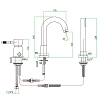 Смеситель для ванны с душем Fiore 44CR5155 хром