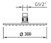 Душ верхний Clever Slim Inox Air 99691 хром