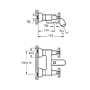 Смеситель для ванны с душем VitrA Juno A40868EXP/A40862EXP хром