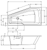 Акриловая ванна Riho Rething Space B113006005 белый