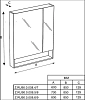 Зеркальный шкаф Roca Gap Z.RU93.0.288.7 белый
