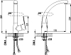 Смеситель SMARTsant Вива SM153501AA для кухонной мойки