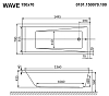 Акриловая ванна Whitecross Wave 0101.150070.100.ULTRANANO.GL золото, белый