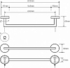 Держатель для полотенец Bemeta Neo 104204045 (65 см) хром