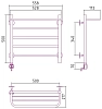 Полотенцесушитель электрический Стилье Формат 00520-5050 хром