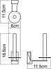 Держатель туалетной бумаги Wasserkraft Exter 5297