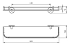 Полка Novaservis Novatorre 1 6153.0 хром