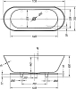 Ванна из искусственного камня Kolpa San Atys FS 174x70