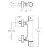 Смеситель для душа Ramon Soler Odisea 393401SOC золото