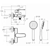 Смеситель для ванны с душем Ramon Soler New Fly 570502BTNM черный