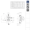 Смеситель для ванны с душем Ramon Soler Tzar 341503SOC золото