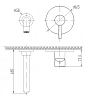 Смеситель для раковины Abber Wasser Kreis AF8112B черный