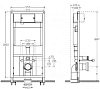 Инсталляция для унитаза Isvea Axis 52AL0102I для стен из гипсокартона, синий