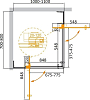 Душевой уголок 80х110 см Cezares SLIDER-AH-2-70/80-100/110-C-Cr, стекло прозрачное