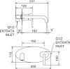 Смеситель La Torre Ovaline 26200.CR с внутренней частью для раковины