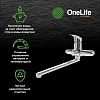 Полимерный смеситель OneLife для ванны и душа, хром, P01-218cr