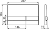 Кнопка смыва AlcaPlast M1743 хром