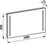 Зеркало Laufen Pro A 4.4725.2.996.144.1 100x62 с вертикальной подсветкой