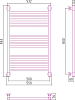 Полотенцесушитель водяной Сунержа Богема+ 80x50 прямая