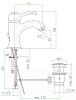Смеситель для раковины Fiore Jafar 47OO5221 золото
