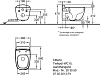 Подвесной унитаз Geberit Citterio 203570000 безободковый, белый
