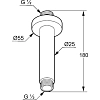 Держатель душа Kludi A-Qa 6651539-00 черный