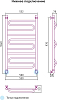 Полотенцесушитель водяной Сунержа Элегия 100x50