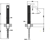 Смеситель для раковины Gessi 316 Meccanica 54209#239, steel brushed