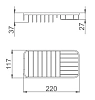 Полка Haiba HB337 хром