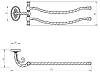 Полотенцедержатель Migliore Edera 16901 бронза