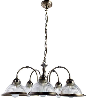 Подвесная люстра Arte Lamp American Diner A9366LM-5AB